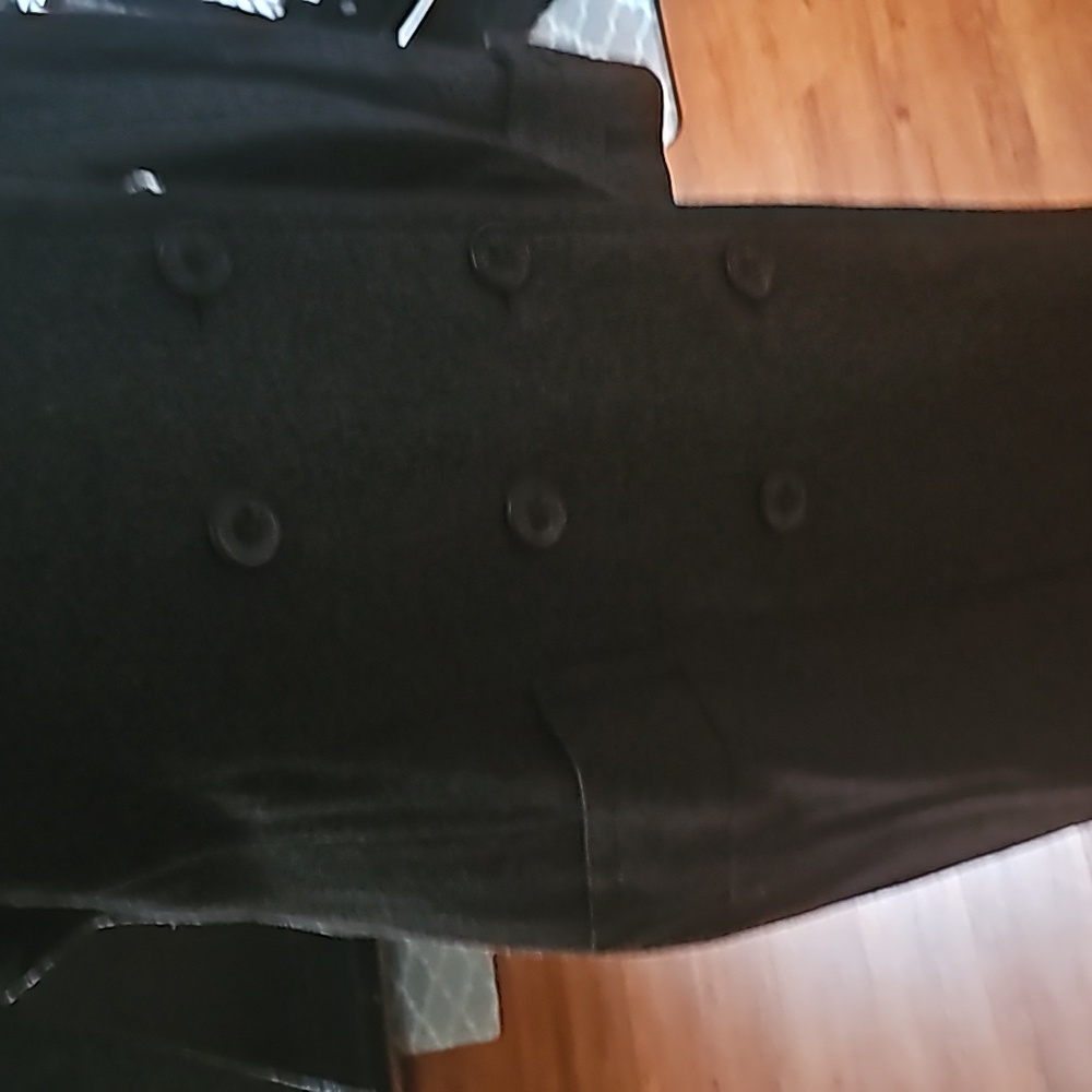 Delia's Charcoal Gray Trench Peacoat - Picture 7 of 11